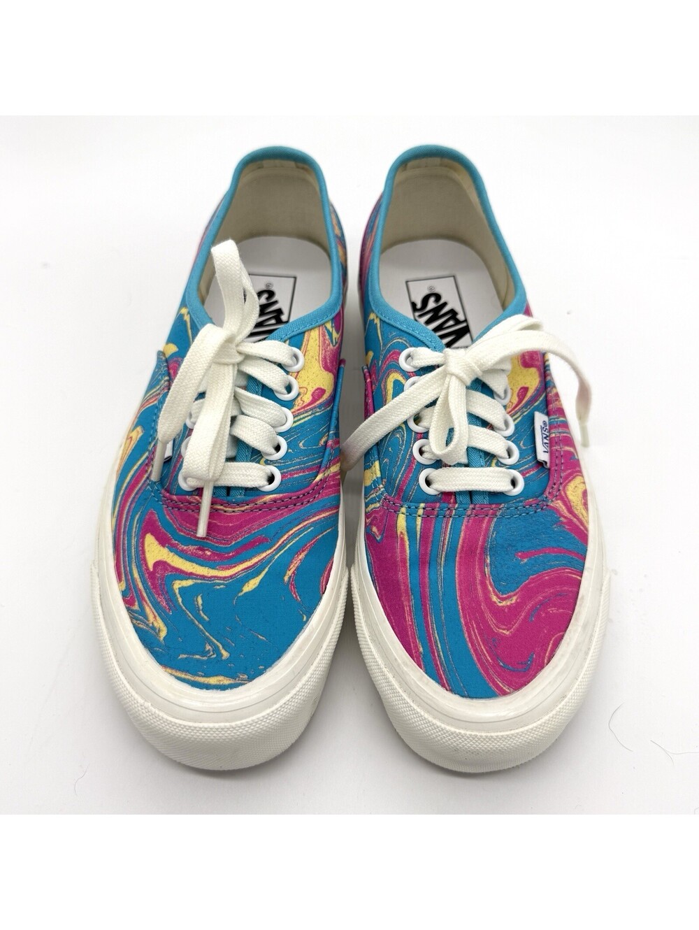 VANS Womens Authentic 44 DX 8.5 Anaheim Factory Og Marble Blue Pink swirl acid